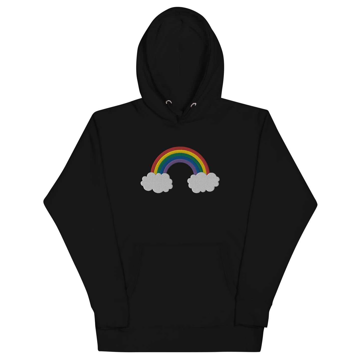 Embroidered Rainbow Unisex Hoodie