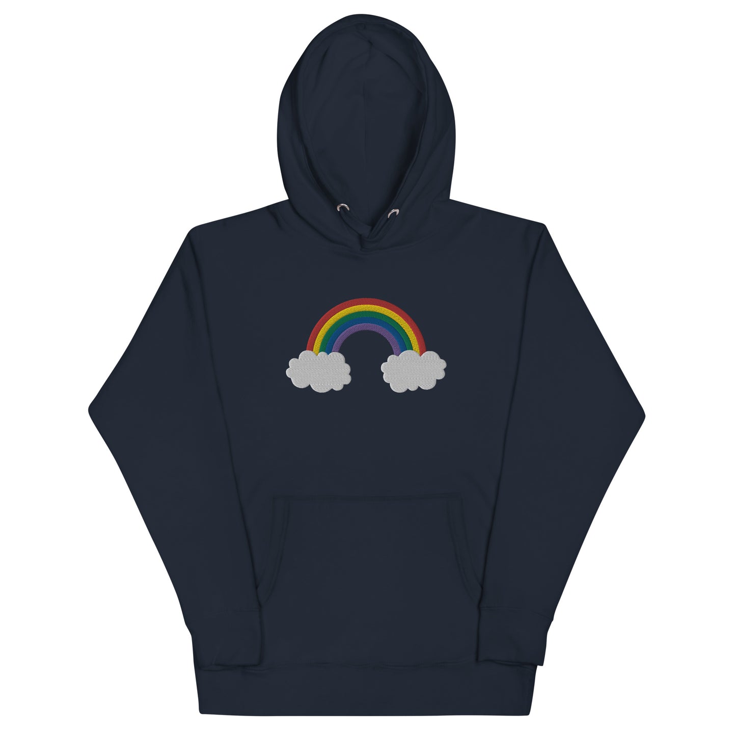 Embroidered Rainbow Unisex Hoodie